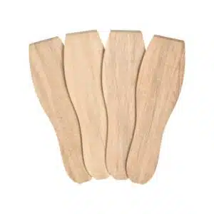 Spatelset hout - 4 stuks