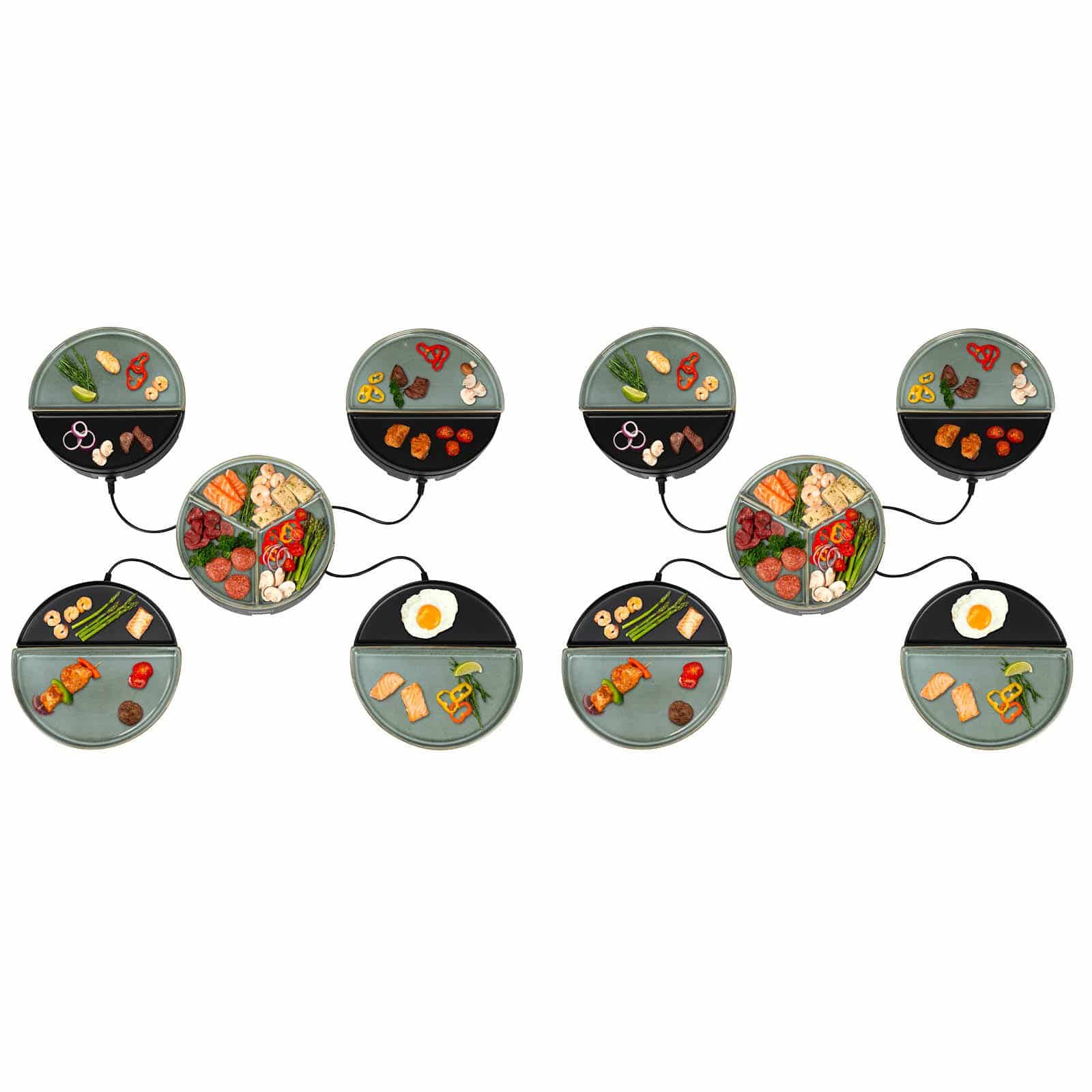 Chef's Dinner Party - Gourmetstel - Glazed Grey - 8 personen - PFAS-vrij