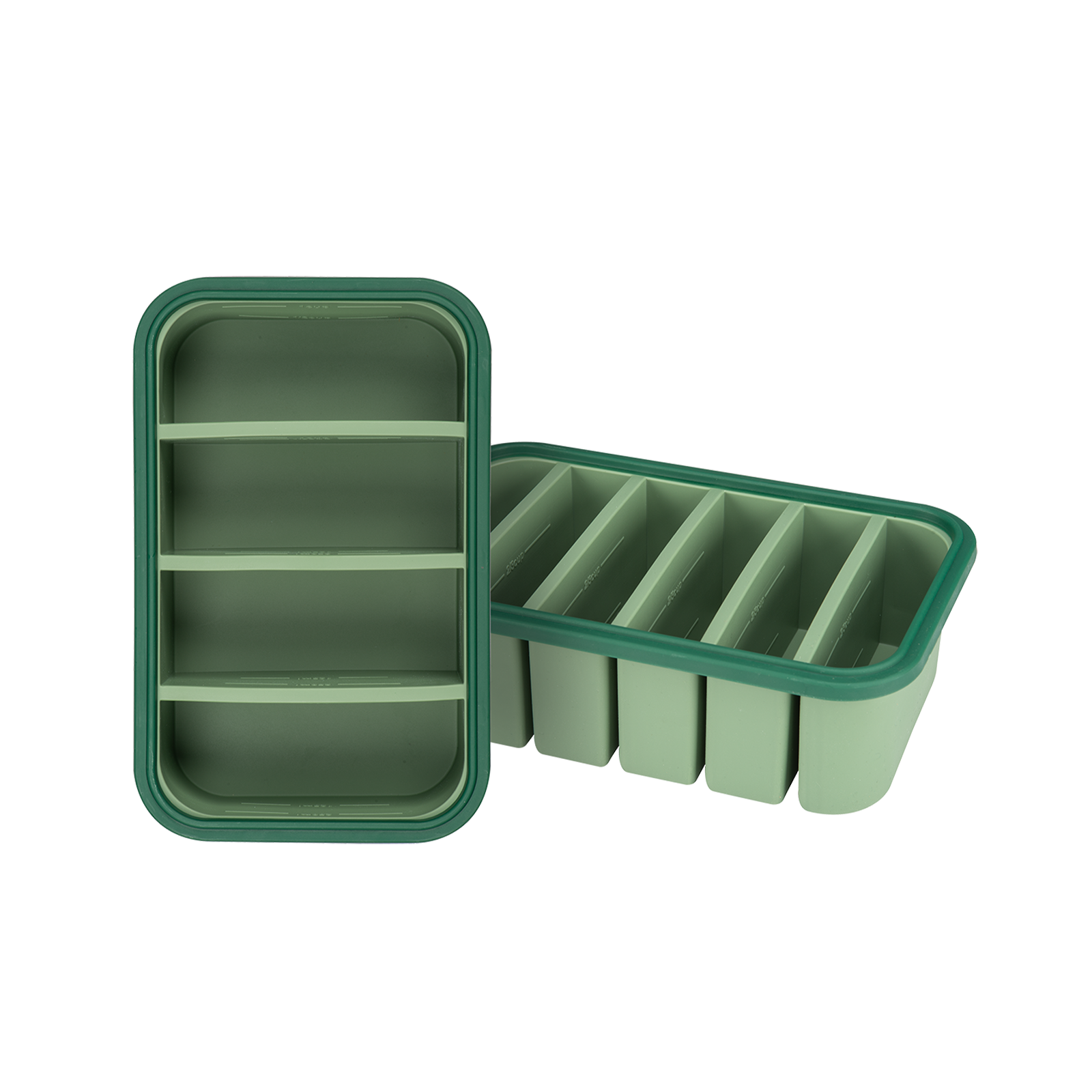 Frosti Bits - Ontbijt & Lunch Prep set - 2 Stuks Siliconen Meal Prep Bakjes - BPA-vrij