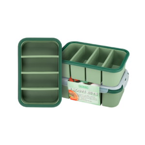 Frosti Bits – 4 x 300ml Voordeelset – 3 Stuks Siliconen Meal Prep Bakjes – BPA-vrij