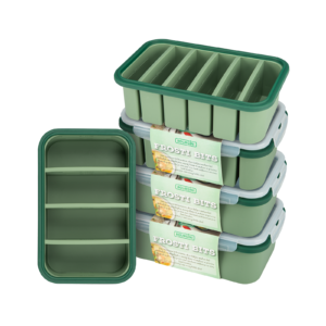 Frosti Bits – Duplo Dinner set – 5 Stuks Siliconen Meal Prep Bakjes – BPA-vrij