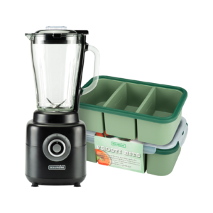 Frosti Bits – Smoothie Prep set – Siliconen Meal Prep Bakjes + Power Blender – BPA-vrij