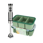 Frosti Bits – Soep en Saus Prep set – Siliconen Meal Prep Bakjes + Staafmixer Set