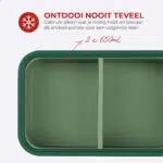 Frosti Bits – 2 x 650ml Voordeelset – 2 Stuks Siliconen Meal Prep Bakjes – BPA-vrij