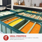 Frosti Bits – 6 x 200ml Voordeelset – 2 Stuks Siliconen Meal Prep Bakjes – BPA-vrij