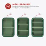 Frosti Bits – Meal Prep set – 5 Stuks Siliconen Meal Prep Bakjes – BPA-vrij