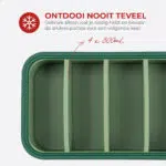 Frosti Bits – Ontbijt & Lunch Prep set – 2 Stuks Siliconen Meal Prep Bakjes – BPA-vrij
