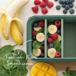 Frosti Bits – Smoothie Prep set – Siliconen Meal Prep Bakjes + Power Blender – BPA-vrij